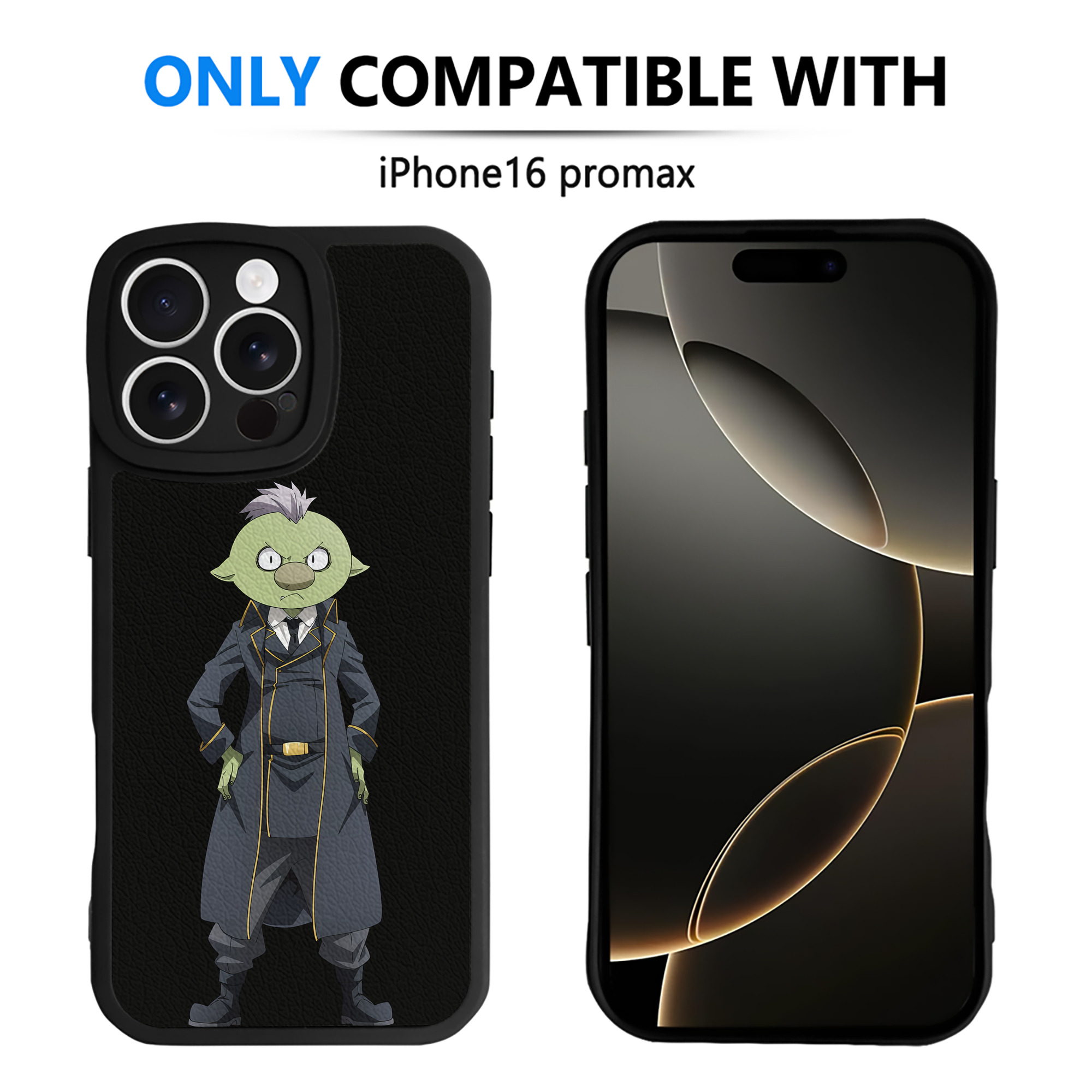 （画像用） 転スラ Regarding Reincarnated to Slime 【iPhone 16シリーズ対応】シリコンスマホケース（レザー調） 材質：シリコン